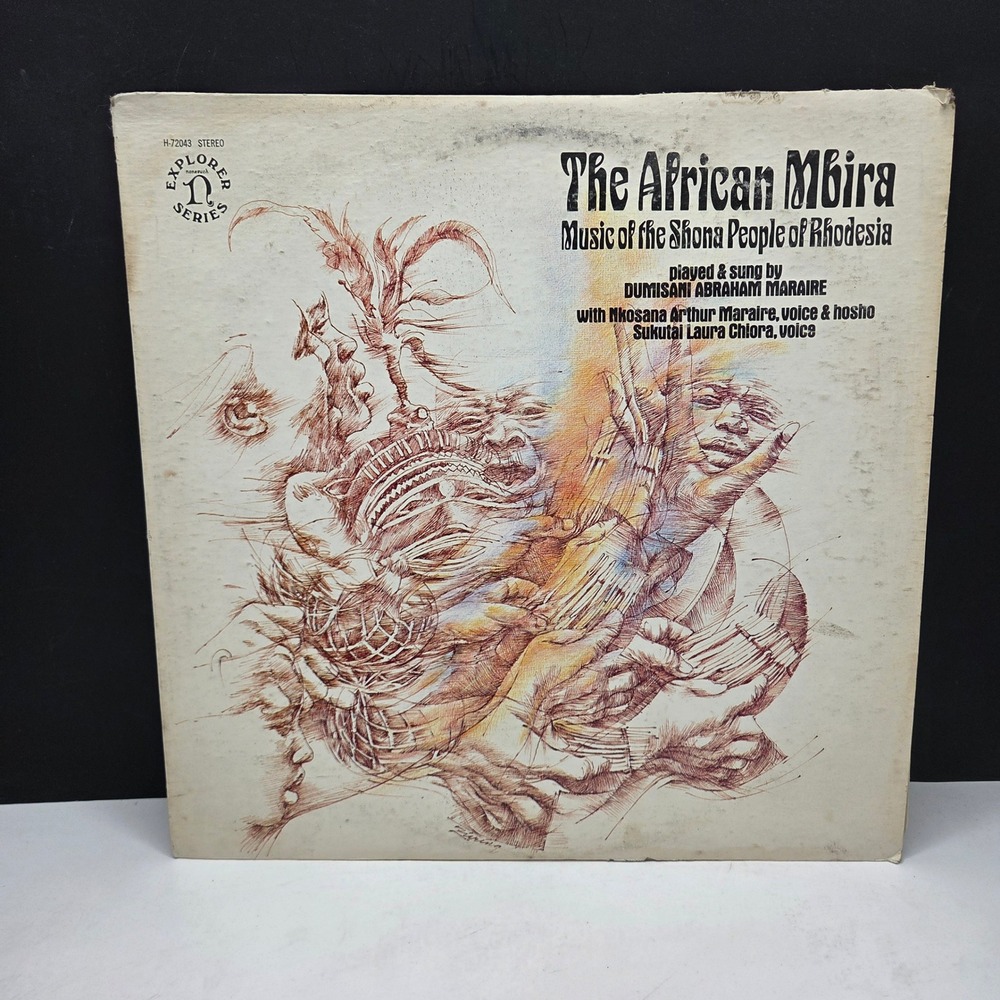 Nonesuch The African Mbira Music Shona People Rhodesia LP Vinyl H-72043 1971